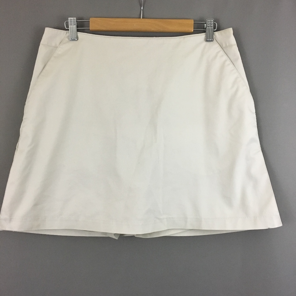 Adidas Skort Stretch Size 14 Khaki Golf
